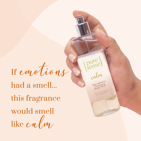 PureSense Calm Macadamia Soothing Body Mist | Paraben & Sulphate Free | From the makers of Parachute Advansed
