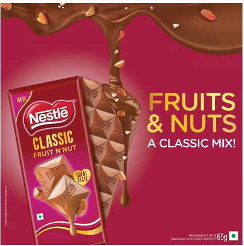 Nestle Classic Fruit ‘N’ Nut Wafer Bar 65g