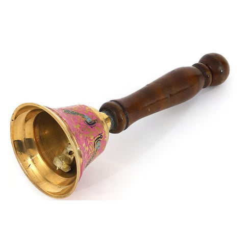 Brass Pooja Hand Bell, Ghanti - 2.2*2.2*6.2 inch