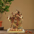 Brass Radha Krishna With Gaye God Statue 1.9Kg