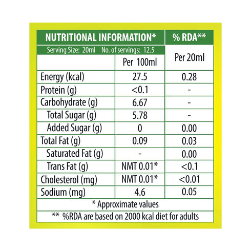 Keyafoods Keya Lemon Juice Concentrate 250ml Contains Natural Lemon Juice Goodness of 25 Fresh Lemons Pack of 2