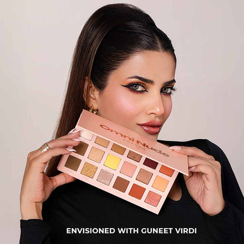 Praush Omni Nude Eyeshadow Palette + P24 Blending Brush Bundle