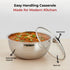 Vinod Stainless Steel Montero Insulated Casserole with Glass Lid and Steel Knob 1500 ml PUF PUF Coated High Quality Stainless Steel Rust Free