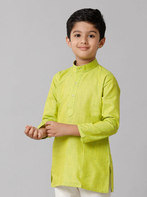 Ramraj Cotton Boys Fantastic Kurtha Full Sleeves Blue FS4