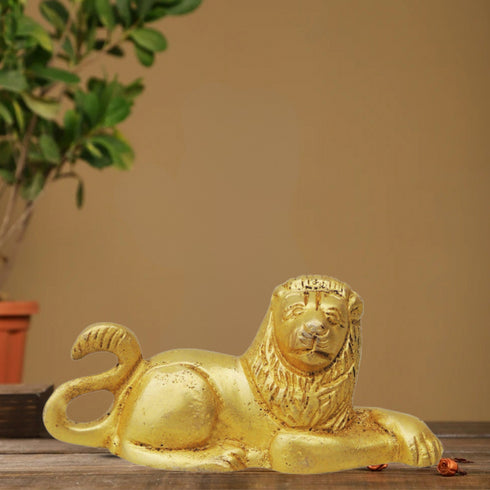 Brass Lion Statue 0.16Kg