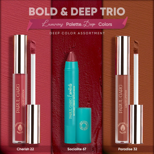 Parul Garg Beauty Bold & Deep Trio Lip Pack