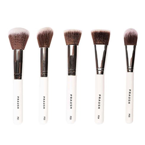 Praush 5 Pcs Essentials Face Brush Set