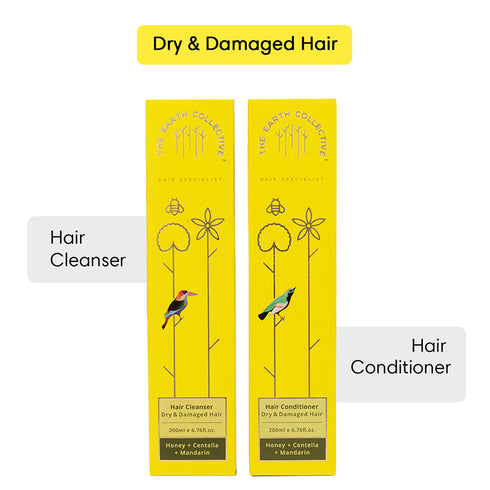 Theearthcollective in Combo Dry & Damaged Hair Hair Cleanser & Conditioner Pack