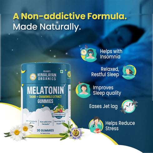 Himalayan Organics Melatonin Tagar + Chamomile Extract Gummies