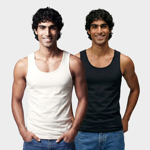 Bummer 100% Cotton Men's Vest - 2 Pack