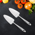 Vinod Stainless Steel Cake Desserts Server Set of 2 Highest Grade Stainless Steel Mirror Finish Rust Free Dishwasher Safe