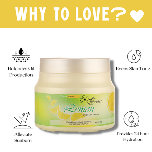 Skin Secrets Lemon Massage Cream with Lemon Extract