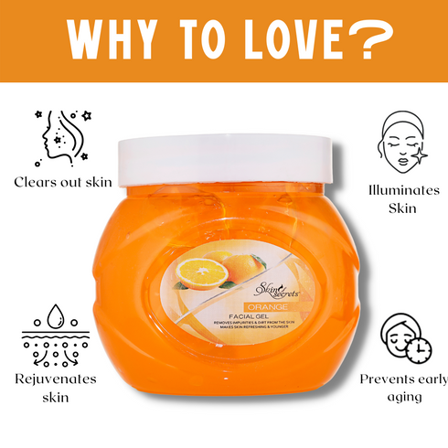 Skin Secrets Orange Facial Massage Gel with Orange Oil
