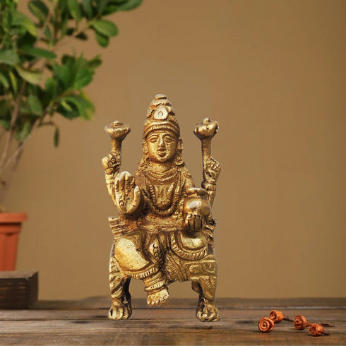 Goddess Brass Laxmi idol 0.15Kg