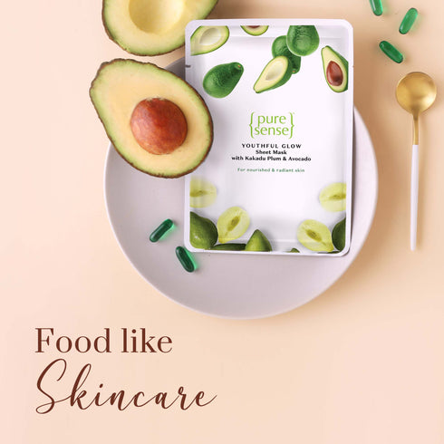 PureSense Anti-Ageing Sheet Mask with Kakadu Plum & Avocado | From the makers of Parachute Advansed
