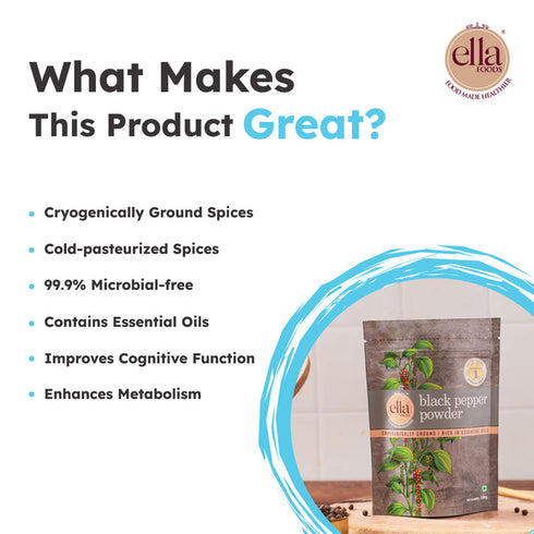 Ella Foods Black Pepper Powder