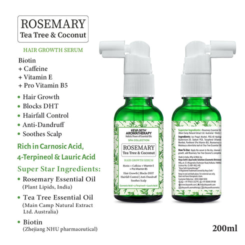 Keya Seth Aromatherapy Rosemary Hair Growth Treatment Kit for Dry Hair