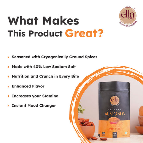 Ella Foods Peri Peri Almonds