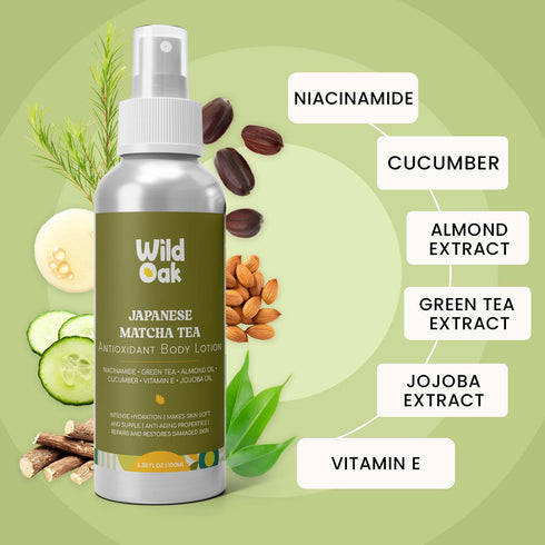 Wild Oak Japanese Matcha Tea Body Lotion