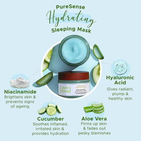 PureSense Hydrating Sleeping Mask | From the makers of Parachute Advansed
