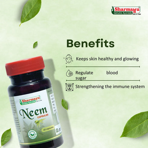 Sharmayu Ayurveda Neem Capsules