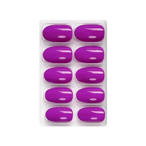 Shills Professional Glossy Solid Color Nails Oval(SPN527-SPN552)