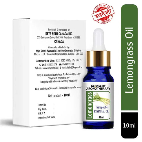 Keya Seth Aromatherapy Lemongrass Essential Oil