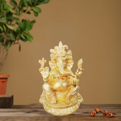 Brass Ganesh Ji Statue 6.34Kg