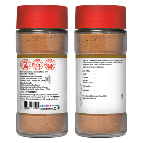 Keyafoods Keya Exotic Spices Combo Nutmeg Powder 65gm Cardamom Seed Powder 50gm Cinnamon Powder 45g 100 Pure & Natural Packed with Zero Preservatives or Additives Indian Spices Aroma & Flavour Pack of 3