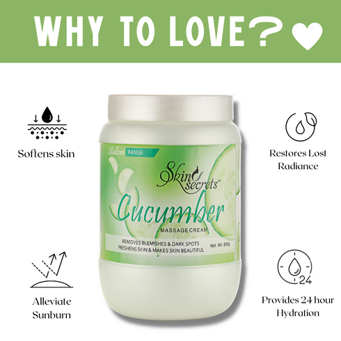 Skin Secrets Cucumber Massage Cream with Cucumber Extract
