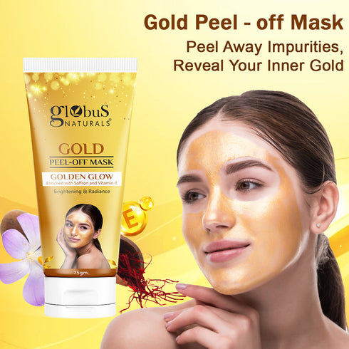 Globus Naturals Gold Peel Off Mask For Golden Glow
