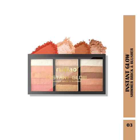 Maliao Instant Glow Shimmer Brick & Blusher Palette