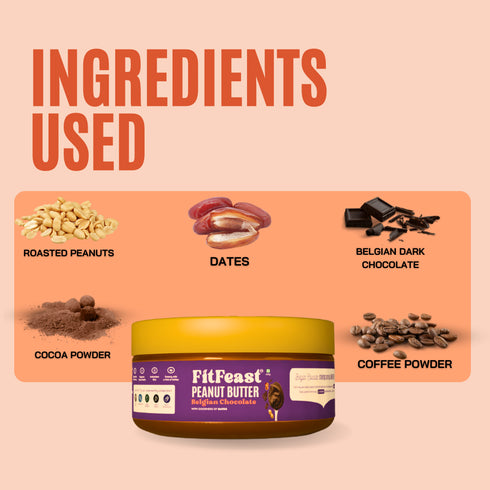 Fitfeast Belgian Chocolate Peanut Butter 150g