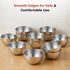 Vinod Stainless Steel Two Tone Bowl Set of 12 Pieces 200 ml Highest grade Steel Tough and Strong Build Rust Free and Dishwasher Safe