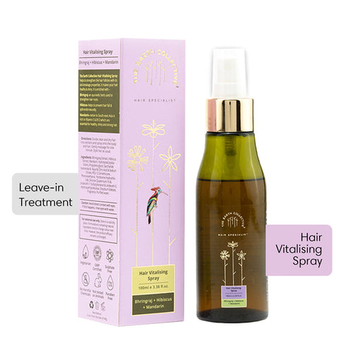 Theearthcollective in Hair Vitalizing Spray For Breakage Prone Hair Bhringraj Hibiscus & Mandarin