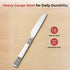Vinod Moscow Stainless Steel Dinner Knife Set of 6 Piece Heavy Gauge Steel Gloss Finish Rust Free Tough Strong and Durable Dishwasher safe