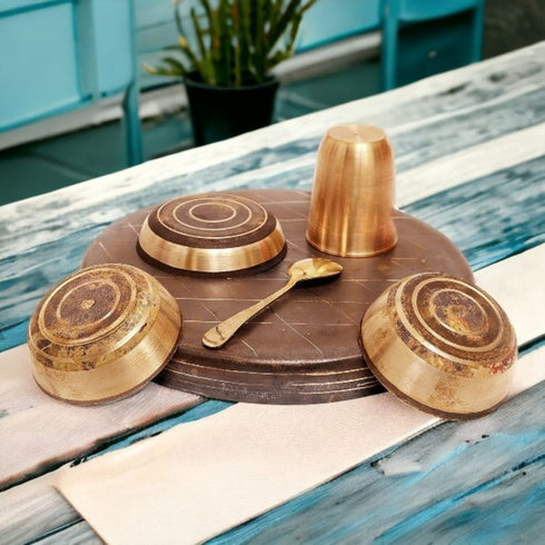 Tamas Bronze 6 Pcs Pure Kansa Dinner Set