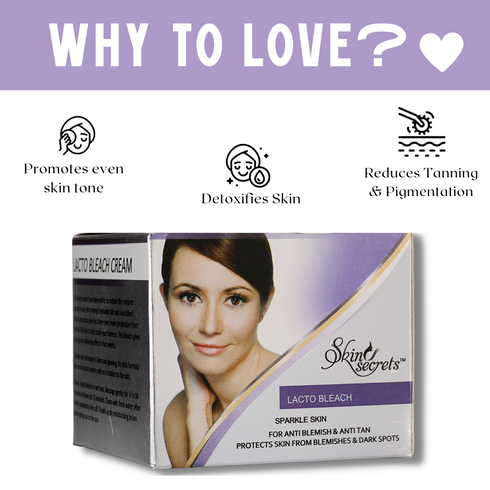Skin Secrets Lacto Bleach Cream to Reduce Tanning & Pigmentation