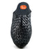 Vhaanfootwear Black Color Handstitched Half Net Slip on Kolhapuri Chappal For Men