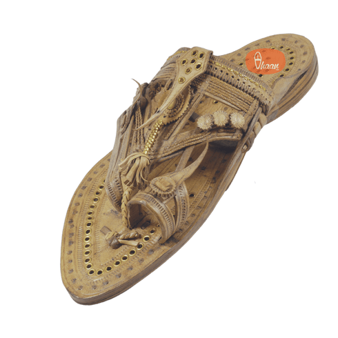 Vhaanfootwear Khas Antique Handmade Shahu Kolhapuri by Vhaan