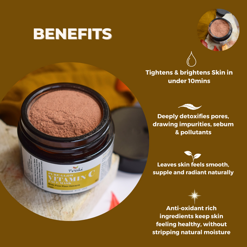 Tvishi Skincare Vitamin C Glow Face Mask