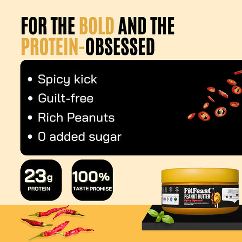 Fitfeast Spicy Spread Peanut Butter 150g