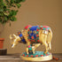 Brass Cow Stone Statue 1.1Kg