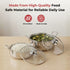 Vinod Stainless Steel Elite Bowl 2 Pcs Set with Glass Lid and Side Handles Highest Grade Stainless Steel Mirror finish Dishwasher Safe
