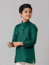 Ramraj Cotton Boys Fantastic Kurtha Full Sleeves Green FS5