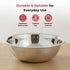 Vinod Stainless Steel Basin Mixing Bowl 5.5 Litre Highest Grade Steel Rust Free and Easy to Clean Diameter 35 cm No 17
