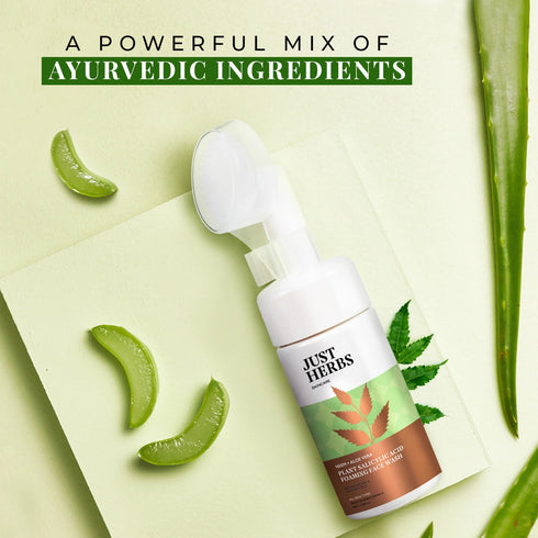 Jest herbs Plant Salicylic Acid Foaming Face Wash with Neem & Aloe Vera