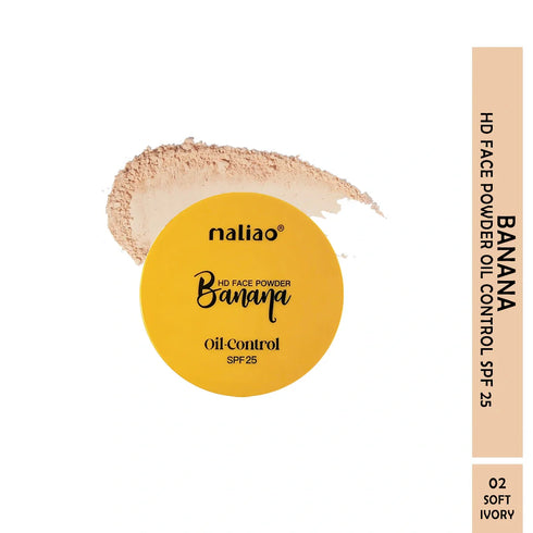 Maliao Banana HD 2 IN 1 Oil|Control Face Powder Compact