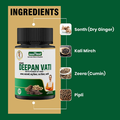 Jeena Sikho Deepan Vati Tablets for Appetite and Digestion