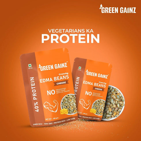 Green Gainz Edamame Cheese Flavour (Pack of 9)